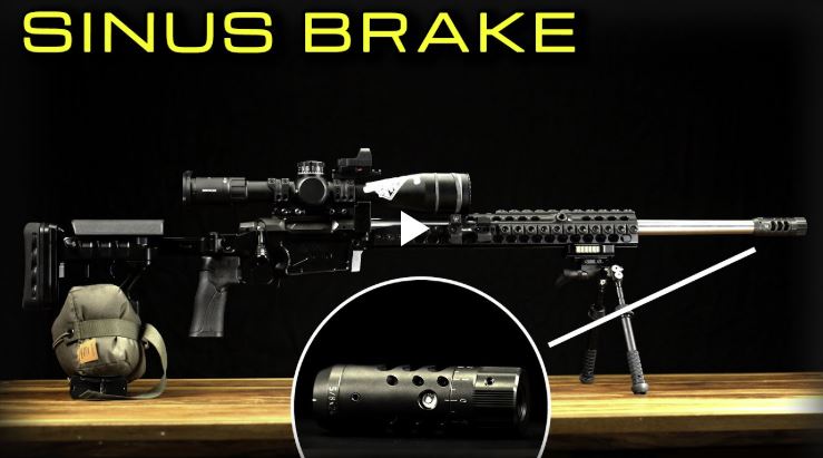Video laden: Sinus Brake | Promotional Video | Tuner Brake angeschraubt an Lauf. Schaft steht auf Sandsack und Tisch
